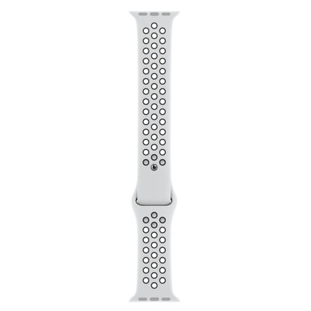 Apple Watch Series 1/ 2/ 3/ 4/ 5/ 6/ 7 Series 42/ 44/ 45mm Nike Sport Band MX8F2AM/A - Grey/Black (Pure Platinum/Black)