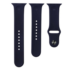 Apple Watch 1/ 2/ 3/ 4/ 5/ 6/ 7 Series 38/ 40/ 41 mm pasek Silicone Sport MKU83ZM/A - czarny (Midnight)