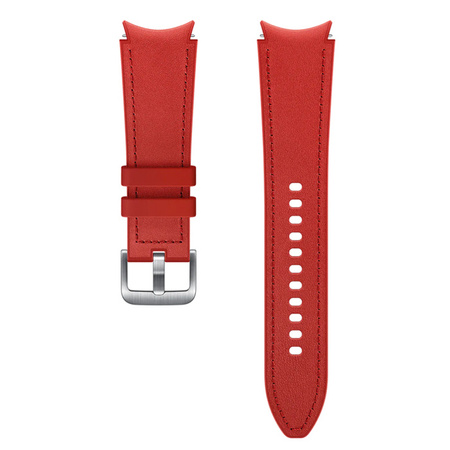 Samsung Galaxy Watch 4/ Watch 5 20 mm strap M/L Hybrid Leather Band ET-SHR89LREGEU - red