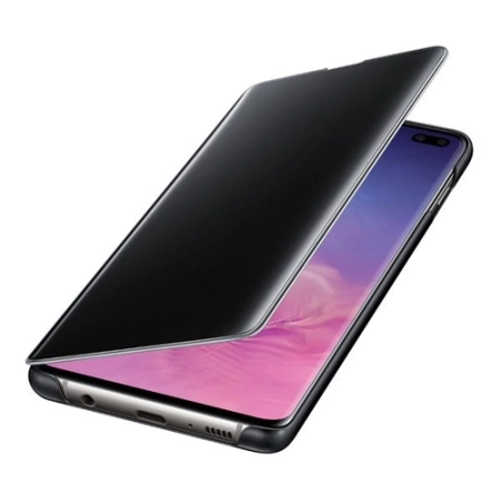 Etui do telefonu Samsung Galaxy S10 Plus Clear View Cover - czarne [OUTLET] 