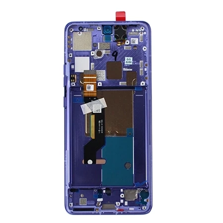 Original LCD display with bezel for Motorola Edge 50 Pro - purple (Purple)