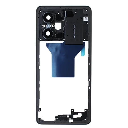 Body, side frame for Xiaomi Redmi Note 12 Pro 5G - black