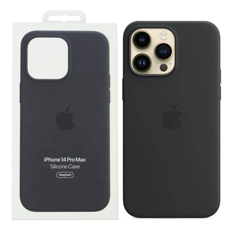 Apple iPhone 14 Pro Max silicone case MagSafe MPTP3ZM/A - black (Midnight)