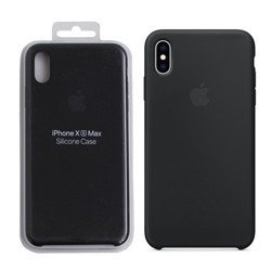 Apple iPhone XS Max etui silikonowe MRWE2ZM/A  - czarne