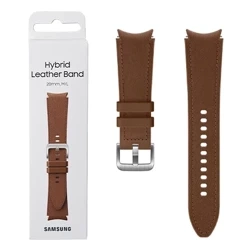 Samsung Galaxy Watch 4/ Watch 4 Classic/ Watch 5/ Watch 5 Pro Hybrid Leather Band 20 mm M/L - brown (Camel)
