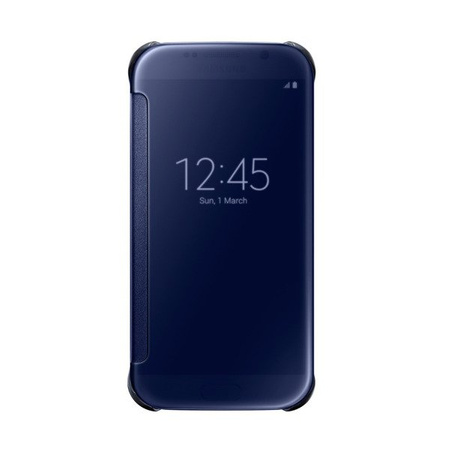 Etui na telefon Samsung Galaxy S6 Clear View Cover - granatowe