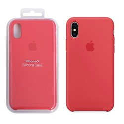 Apple iPhone X silicone case MRG12ZM/A - raspberry pink (Raspberry)