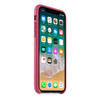 Apple iPhone X Leather Case - dark pink (Pink Fuchsia)