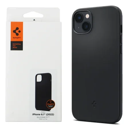 Spigen MagFit Silicone Fit Case for Apple iPhone 14 - black 