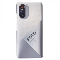 Battery flap for Xiaomi Poco F3 5G original - silver (Moonlight Silver)
