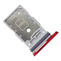 Szufladka karty SIM do Samsung Galaxy S25/ S25 Plus oryginalna - czerwona (Coral Red)