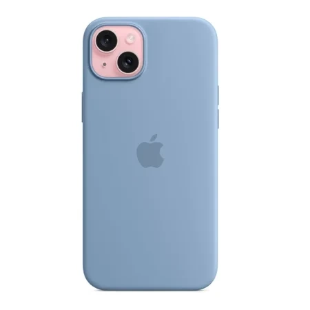 Apple iPhone 15 Plus Silicone Case MagSafe - Blue (Winter Blue)