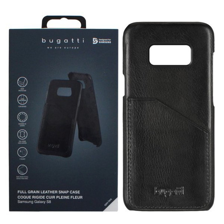 Etui na telefon Samsung Galaxy S8 Bugatti Leather Snap Case  - czarne