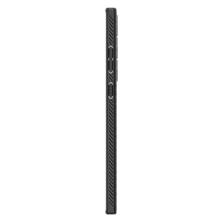 Etui na Samsung Galaxy S23 Ultra Spigen Liquid Air silikonowe - czarne (Matte Black)