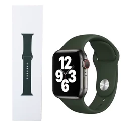 Silicone Apple Watch 38/ 40/ 41 mm Sport Band - Green (Cyprus Green)