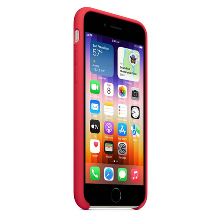 Etui silikonowe Apple iPhone SE 2020/ SE 2022 - czerwone (Red)