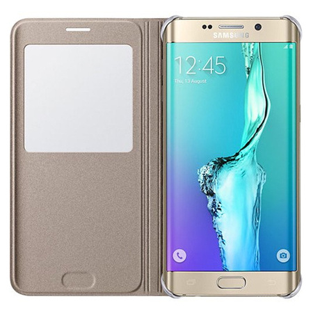 Samsung Galaxy S6 Edge Plus case S View Cover EF-CG928PFEGWW - gold