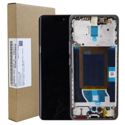 Oryginalny wyświetlacz AMOLED z ramką do Realme 14 Pro 5G - szary (Suede Grey)