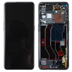 Genuine LCD display with bezel for Oppo Find X3 Pro - black