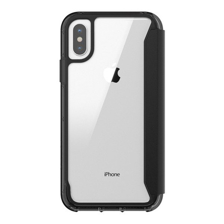 Apple iPhone X/ XS case Griffin Survivor Clear Flip Wallet - black