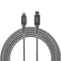 Philips USB-C to Lightning cable 1.8 m - gray