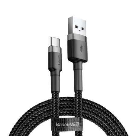 Baseus Cafule 2A USB-A to USB-C cable - black-gray 3m