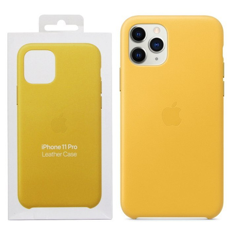 Apple iPhone 11 Pro Leather Case MWYA2ZM/A - Juicy Lemon (Meyer Lemon)