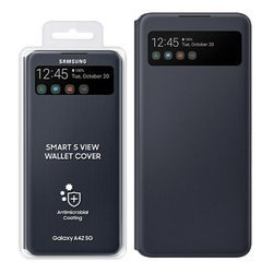 Etui na telefon Samsung Galaxy A42 5G Smart S View Wallet Cover - czarne
