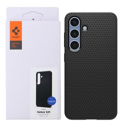Etui na telefon Samsung Galaxy S25 Spigen Liquid Air - czarne (Matte Black)