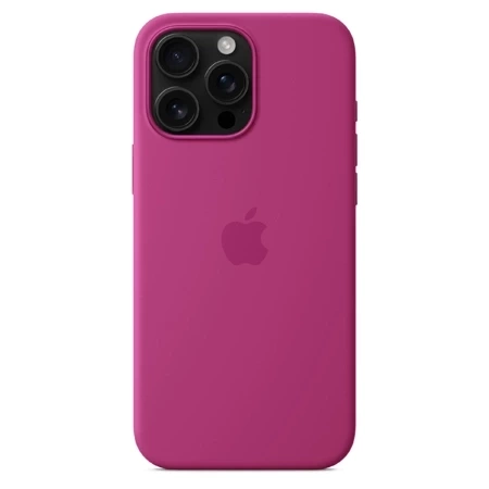 Apple iPhone 16 Pro Max Silicone Case MagSafe - Fuchsia (Fuchsia)