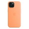 Apple iPhone 15 Silicone Case MagSafe - Orange (Orange Sorbet)