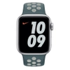 Apple Watch 38/ 40/ 41 mm Nike Sport Band S/M M/L - Green (Hasta/ Light Silver)