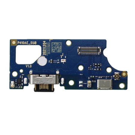 Motorola Moto G22 board with USB-C charging connector and microphone