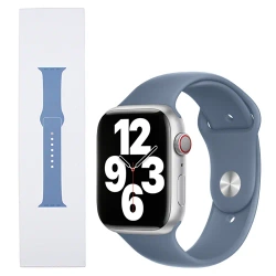 Silicone Apple Watch 42/ 44/ 45/ 49 Ultra/ Ultra 2 Sport Band - Blue (Slate Blue)