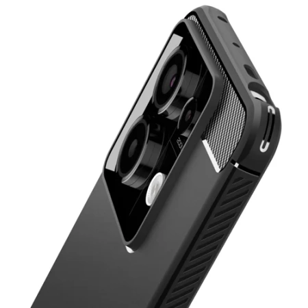 Etui na telefon Xiaomi Poco X6 5G/ Redmi Note 13 Pro 5G Spigen Rugged Armor - czarne (Matte Black)