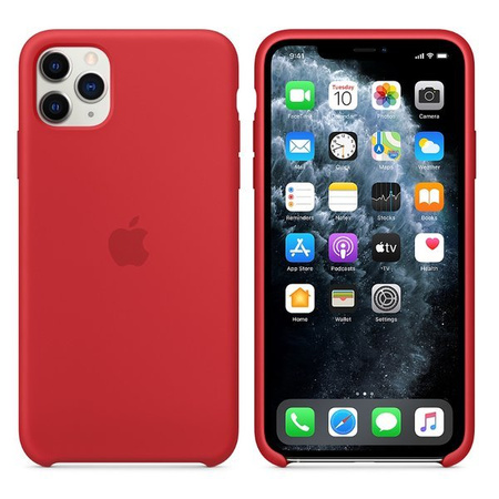 Apple iPhone 11 Pro Max silicone case MWYV2ZM/A - Red (Red)