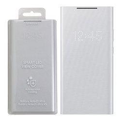Etui na telefon Samsung Galaxy Note 20 Ultra Smart LED View Cover - srebrne (Mystic White)