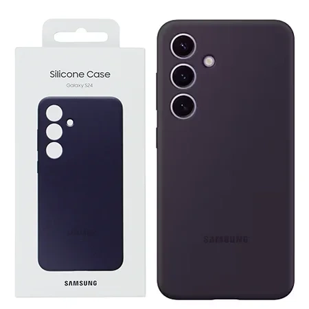 Samsung Galaxy S24 Silicone Phone Case - purple (Dark Violet)