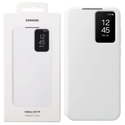 Etui na telefon Samsung Galaxy S24 FE View Wallet Case - białe