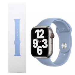 Silikonowy pasek Apple Watch 42/ 44/ 45/ 49 Ultra/ Ultra 2 Sport Band - niebieski (Blue Fog)