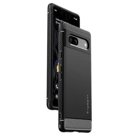 Spigen Rugged Armor case for Google Pixel 7a - black