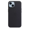 Apple Leather Case MagSafe for iPhone 14 - Black (Midnight)