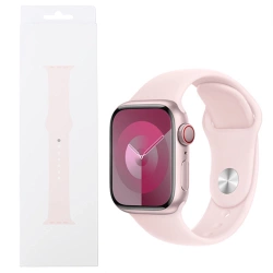 Silikonowy pasek Apple Watch 38/ 40/ 41mm Sport Band S/M - różowy (Light Pink)