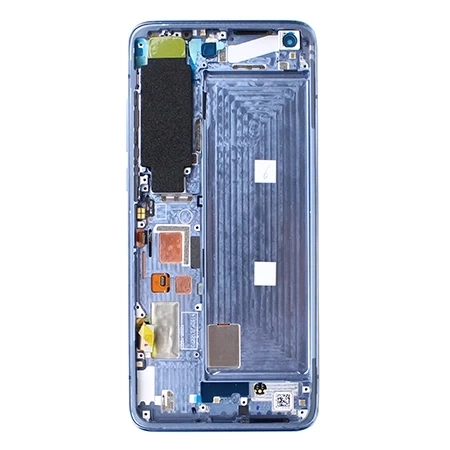 LCD display with frame for Xiaomi Mi 10 5G - gray