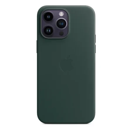 Apple iPhone 14 Pro Max Leather Case MagSafe - Green (Forest Green) 