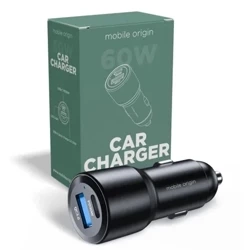 Ładowarka samochodowa Mobile Origin Car Charger 60W - czarna