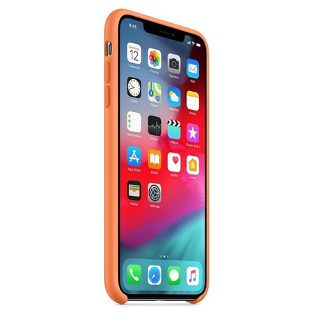 Apple iPhone XS Max silicone case - orange (Papaya)