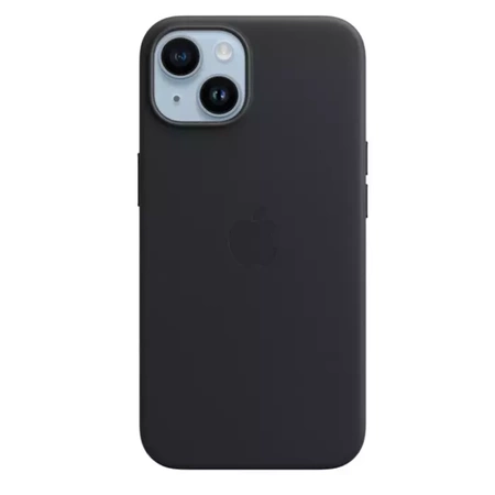 Apple Leather Case MagSafe for iPhone 14 - Black (Midnight)