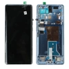 Original LCD display with bezel for Motorola Edge 40 Pro - blue (Lunar Blue)