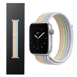 Apple Watch 42/ 44/ 45/ 49 Ultra Nike Sport Loop Strap - Rainbow (Pride Edition)